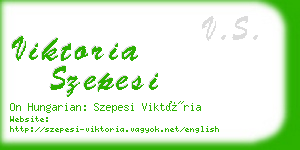 viktoria szepesi business card